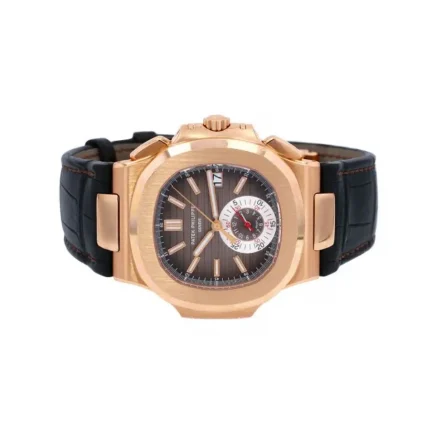 Patek Philippe Nautilus Rose Leather Side View