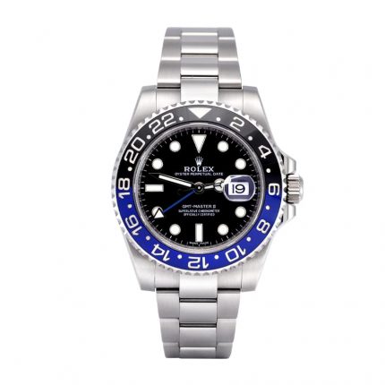 rolex-gmt-master-ii-black-dial-batman-bezel-116710blnr-oyster-super-clone