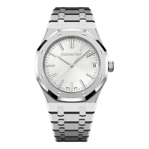 Audemars Piguet Royal Oak 15510ST super clone replica watch with a silver dial and steel bracelet