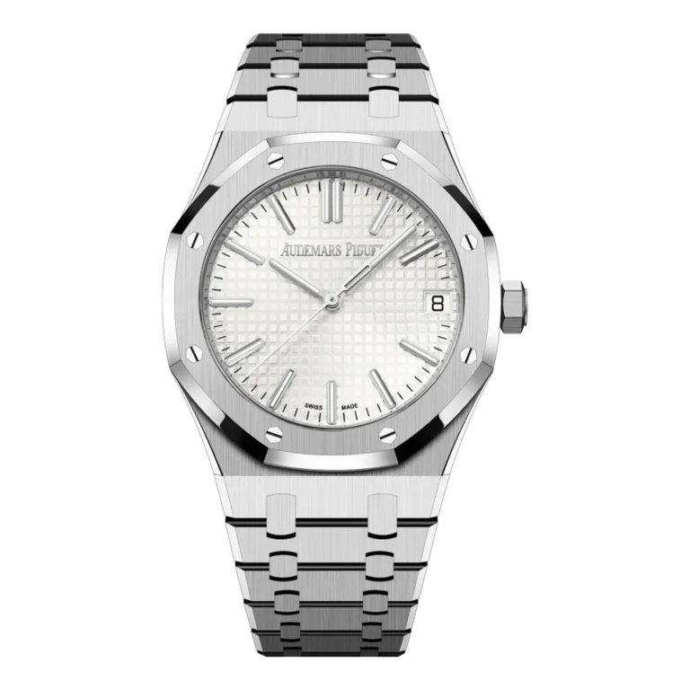 Audemars Piguet Royal Oak 15510ST super clone replica watch with a silver dial and steel bracelet