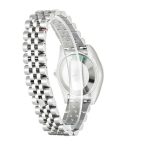 Rear view of Rolex Datejust 279160 Super Clone, showing steel case back and Oyster bracelet clasp.