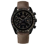 Close-up of Omega Speedmaster Moonwatch 311.92.44.51.01.006 Dark Side of the Moon 1:1 Replica Ceramic Case