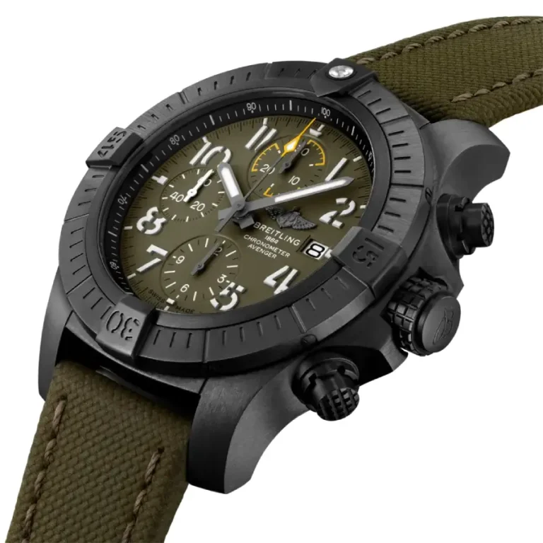 Breitling Avenger Night Mission Green Side View