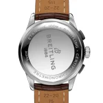 Breitling Premier Chronograph Brown Croco Tang Case View