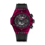 Hublot Big Bang Unico Red Sapphire 1:1 Super Clone, 45mm purple resin case, skeleton dial, automatic HUB1242 movement, Chronetti replica watch.