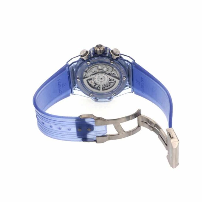 Hublot Big Bang Unico Sapphire Blue 411.JX | 1:1 Super Clone 4 Hublot Unico Sapphire Caseback and Movement Clone