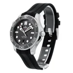 Left side view of Omega Seamaster Diver 300M Black Dial super clone watch