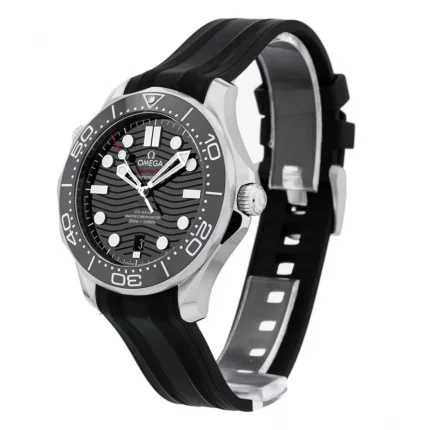 Left side view of Omega Seamaster Diver 300M Black Dial super clone watch
