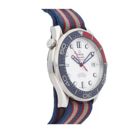 Left side view of Omega Seamaster James Bond Commander's Super Clone Watch