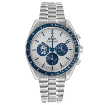 Omega Speedmaster Silver Snoopy Award 50th Anniversary Super Clone Watch on Stainless Steel Bracelet