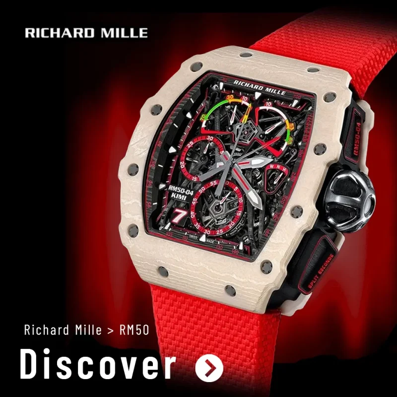 Richard Mille RM 50-04 Kimi Räikkönen Edition 1:1 Replica Watch with Red Strap Banner