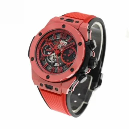 Hublot Red Magic Ceramic Case and Skeleton Dial Detail
