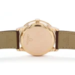 Solid rose gold caseback with God Chronos emblem for Omega De Ville top replica