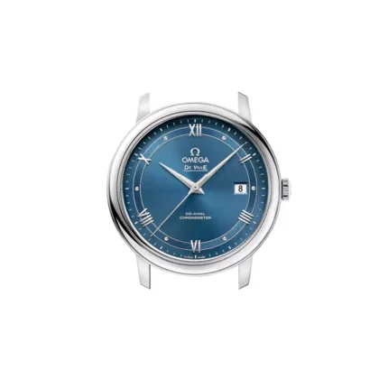 Blue sun-brushed dial of Omega De Ville Prestige 424.10.37.20.03.002 ultra clone