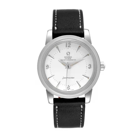Front view of Omega Seamaster 1948 Heritage 511.13.38.20.02.001 1:1 super clone