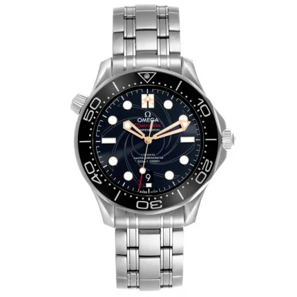 Front view of Omega Seamaster James Bond 007 210.22.42.20.01.004 super clone