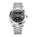 Rolex Day-Date 228206 "Black Diagonal Dial" Premium Copy 1:1