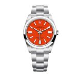 Rolex Oyster Perpetual 126000 "Coral Red Dial" Ultra Detailed Clone