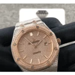 AP Royal Oak Iced Out Two-Tone 15400SR.OO.1220SR.01 Master Replica 1:1 - Image 3