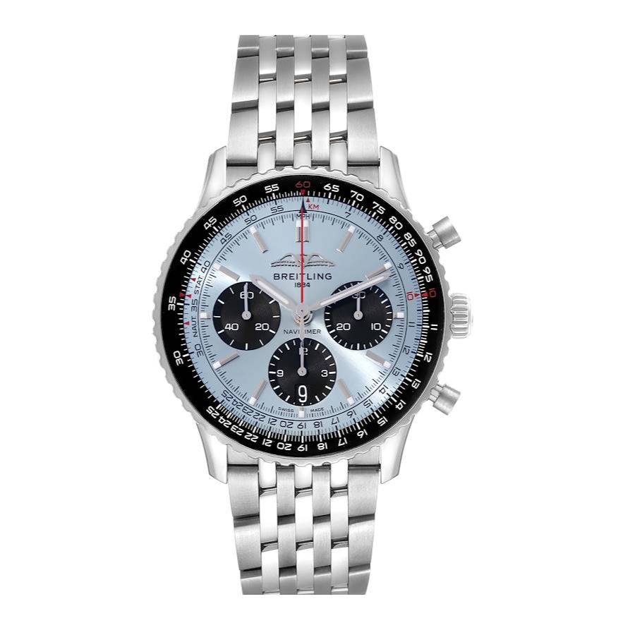 Breitling-Navitimer-B01-AB0139241C2A1-Replica.webp Breitling Navitimer B01 AB0139241C2A1 "Ice Blue" Ultra Realistic Copy - Image 1