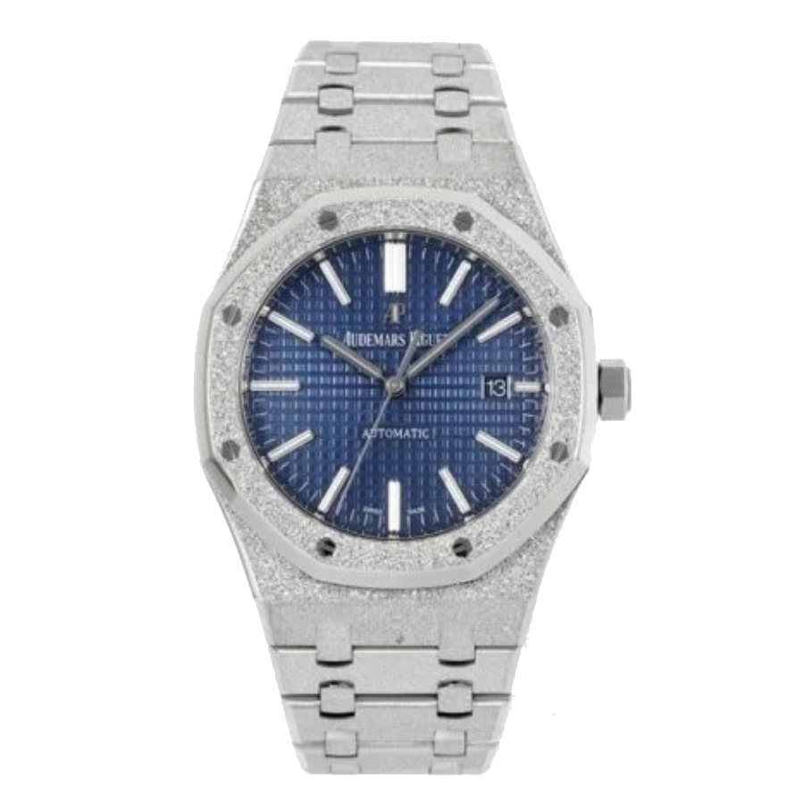 Frosted-AP-Blue-Replica-4.webp Audemars Piguet Royal Oak 67653BC.GG.1263BC.02 "Frosted" Blue Dial Collector’s Clone 1:1 - Image 1