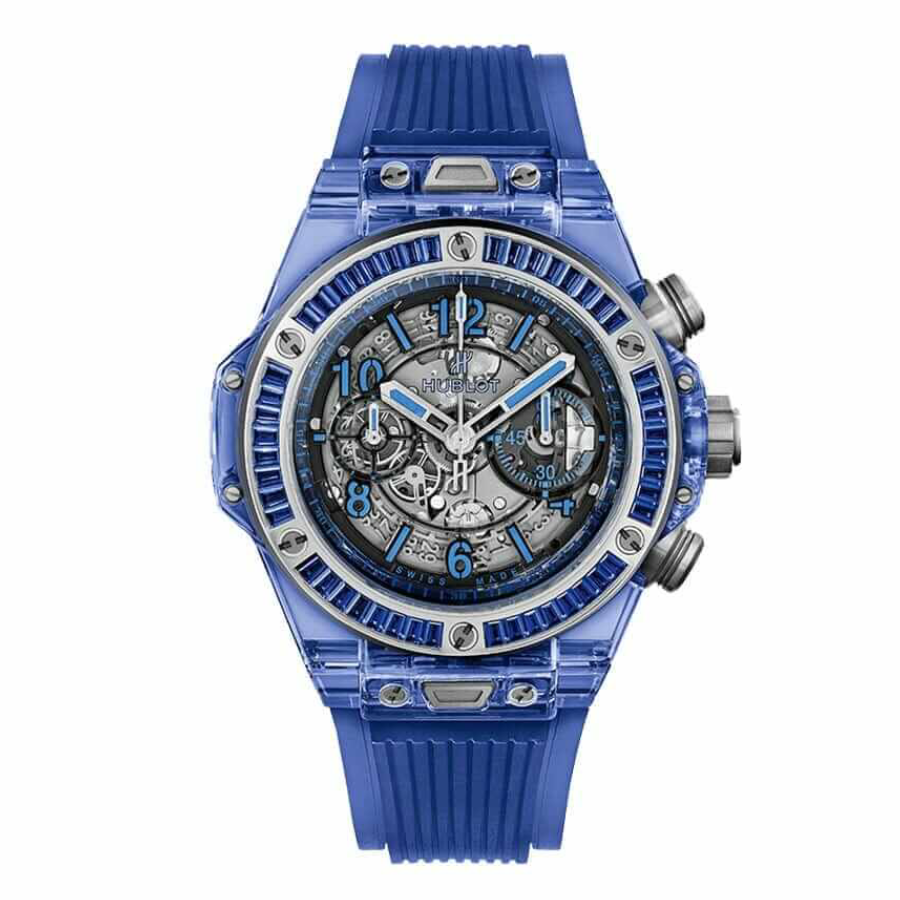 Hublot-Sapphire-Replica.webp Hublot Big Bang Unico Sapphire 411.JX.4802.RT "Transparent Case" Collector’s Replica - Image 1
