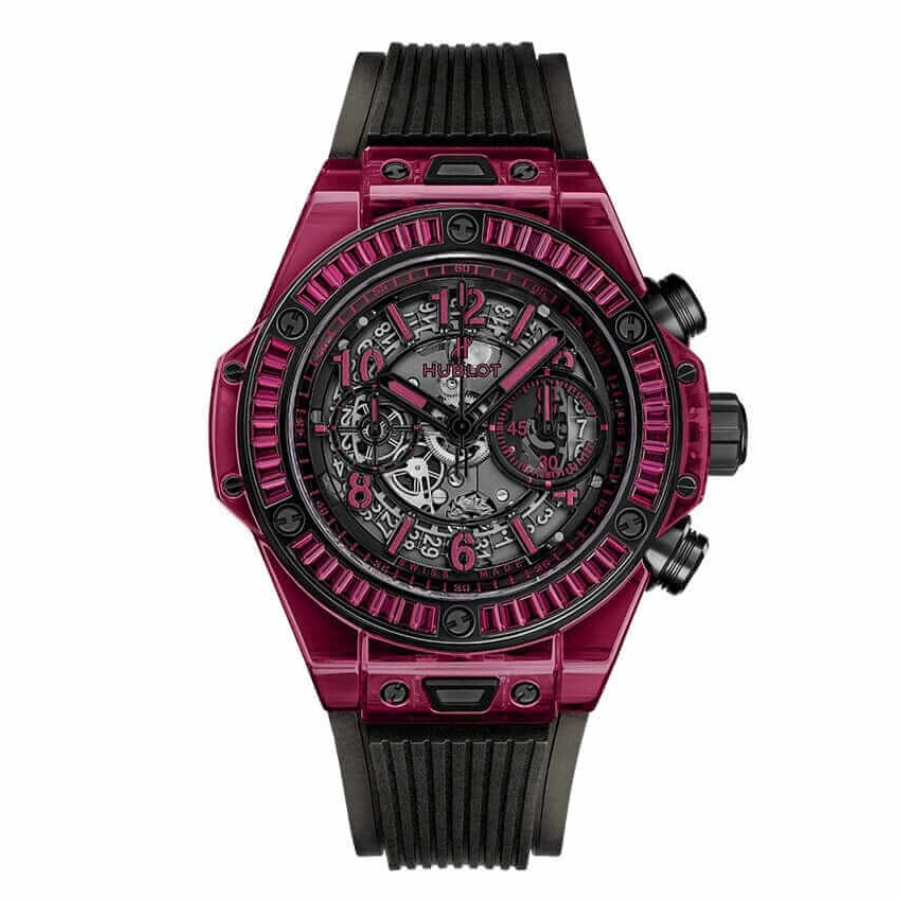 Red-Sapphire-Watch-Replica.webp Hublot Big Bang Unico 411.JR.4901.RT "Red Sapphire" Signature Replica 1:1 - Image 1