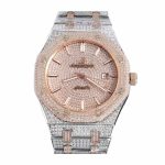 AP Royal Oak Iced Out Two-Tone 15400SR.OO.1220SR.01 Master Replica 1:1
