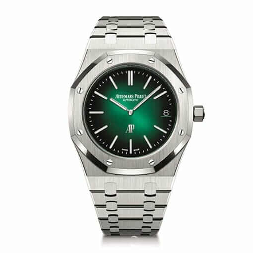 gphg2021_Royal_Oak_Jumbo_Extra-Thin_0021-1.jpg Audemars Piguet Royal Oak "Jumbo" Extra-Thin 16202ST "Green Dial" First-Class Clone - Image 1