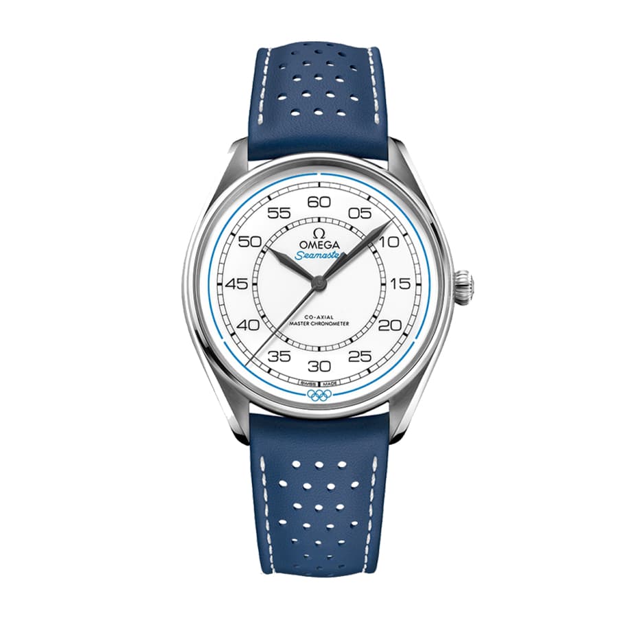 omega-seamaster-master-co-axial-olympic-timekeeper-steel-522-32-40-20-04-001-white-dial-replica.jpg Omega Olympic Games Chronograph Re-creation 522.32.40.20.04.001 Collector’s Replica - Image 1