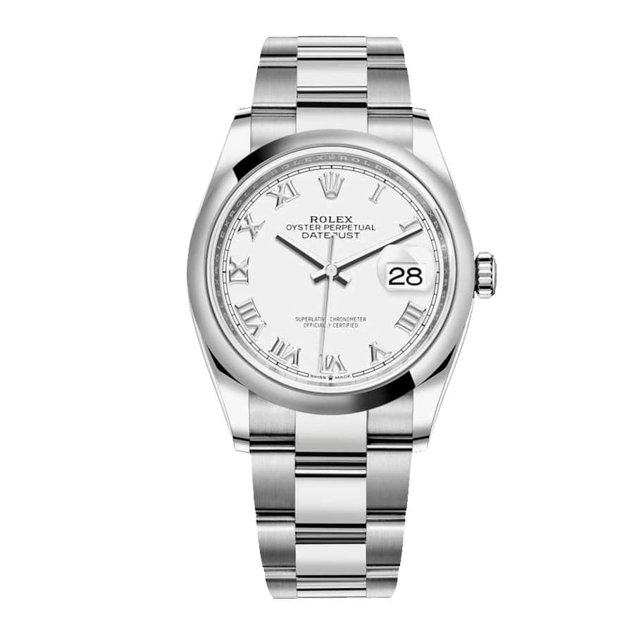rolex-datejust-126200-steel-white-dial2.jpg Rolex Datejust 126200 "White Dial Smooth Bezel" Top Grade Clone 1:1 - Image 1
