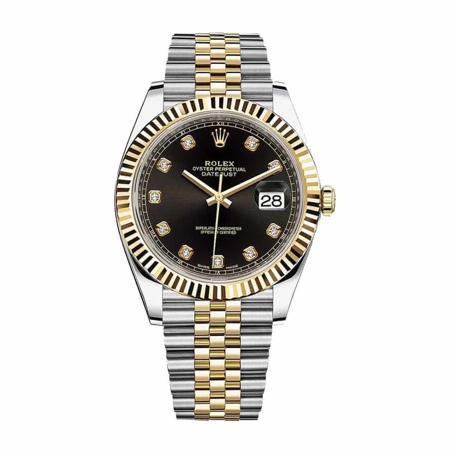 rolex-datejust-178383-31mm-steel-gold-automatic-black-dial.jpg Rolex Datejust 12633BKDJ Ultra Realistic Replica - Image 1
