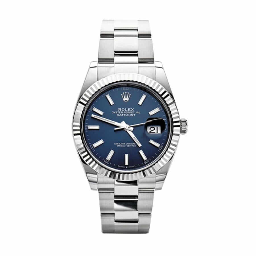 rolex-datejust-blue-dial-steel-replica-watch.jpg Rolex Datejust 126300 "Blue Dial Steel" Elite Clone Edition - Image 1