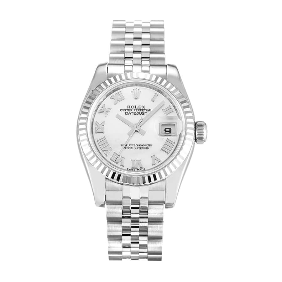 rolex-datejust-white-roman-numeral-replica-179174.jpg Rolex Datejust White Roman Numeral Dial 179174 Exact Replica 1:1 - Image 1