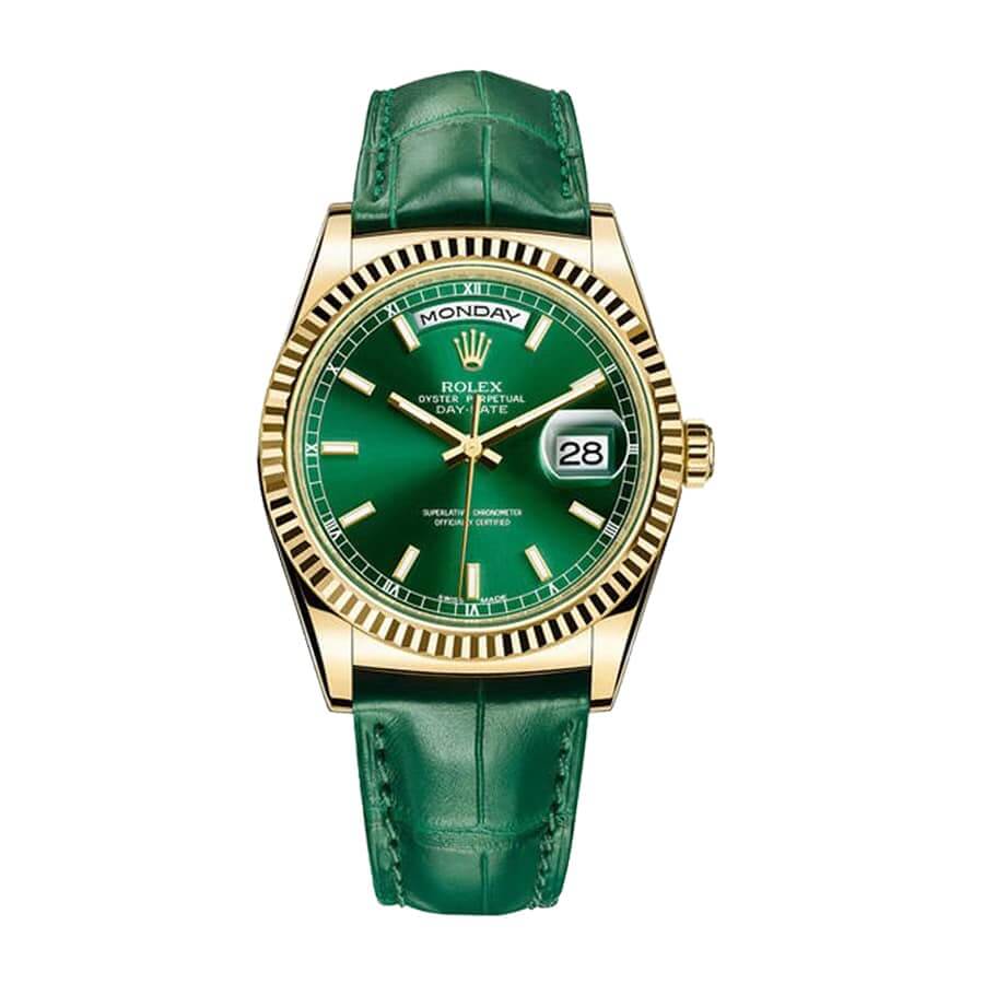 rolex-day-date-118138.jpg Rolex Day-Date 118138-0003 "Green Dial" Superior Replica - Image 1