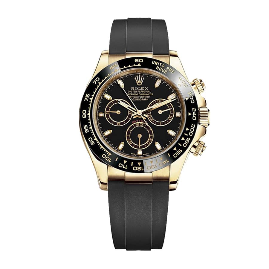 rolex-daytona-cosmograph-daytona-automatic-yellow-gold-116518ln-replica.jpg Rolex Cosmograph Daytona 116519LN "Oysterflex" Master Replica 1:1 - Image 1