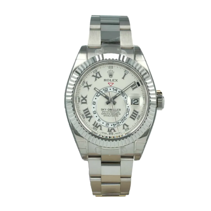 sky-dweller-white-dial-replica-1.webp Rolex Sky-Dweller 326939 "White Dial" Near Original Replica - Image 1